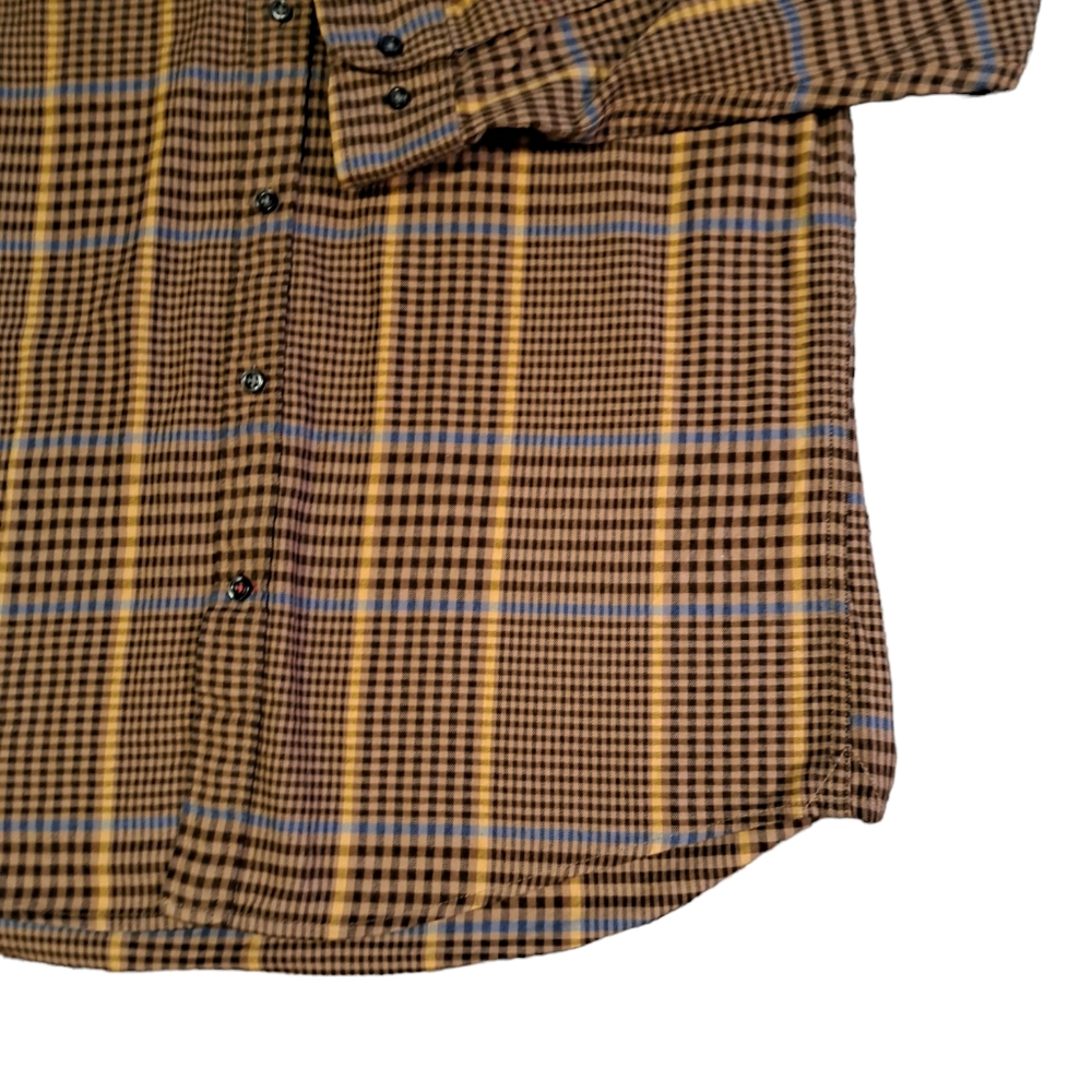 TOMMY HILFIGER SIZE LARGE LONG SLEEVE FULL FRONT BUTTON COLLAR SHIRT - Picture 5 of 5